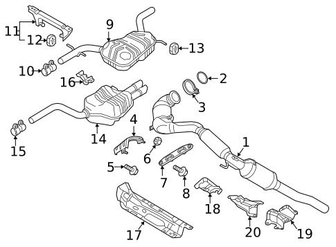 Exhaust Components for 2015 Volkswagen Jetta #0