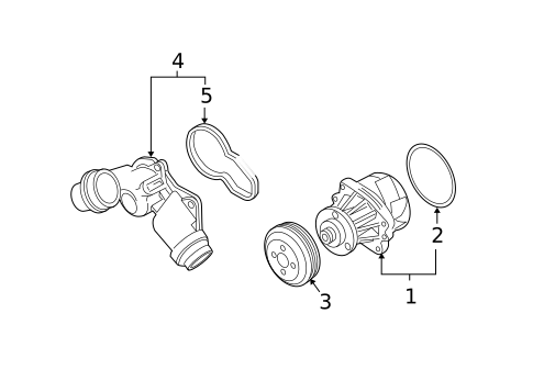 Water Pump for 2005 BMW 530i #0