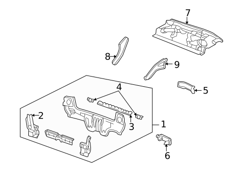 Rear Body for 1996 Honda Civic #1