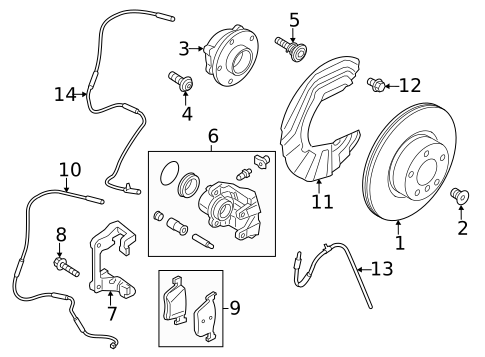 Front Brakes for 2022 BMW X3 #1