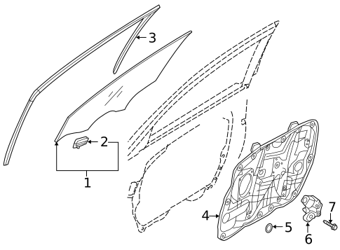 Front Door for 2016 Hyundai Elantra GT #1