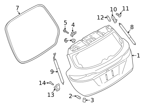 Liftgate for 2016 Lincoln MKC #3