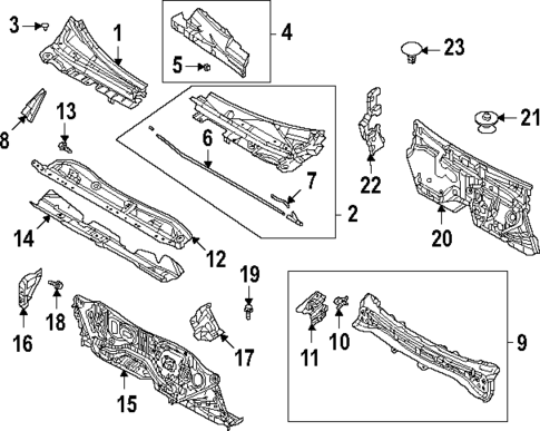 Cowl for 2023 Mazda MX-30 EV #0