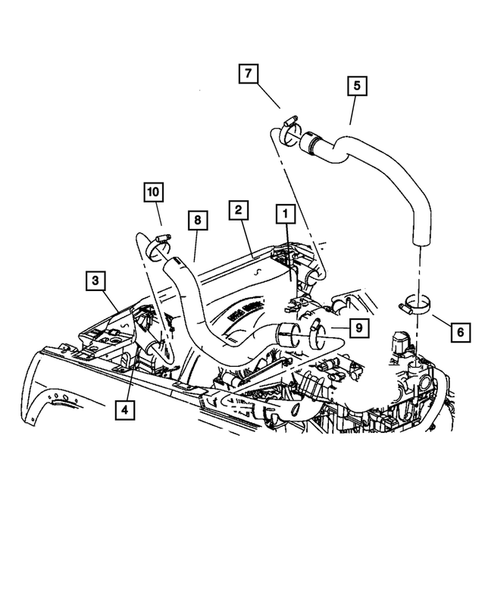Radiator and Related Parts for 2006 Jeep Liberty #3