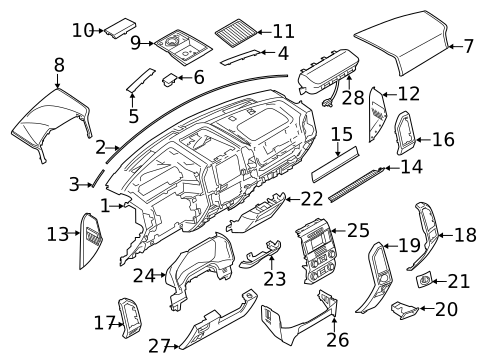 Instrument Panel Components for 2015 Ford F-150 #0