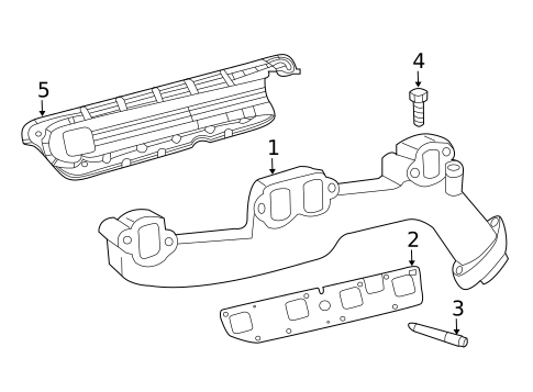 Exhaust Manifold for 2016 Dodge Challenger #0