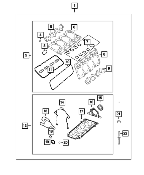 Engine Identification, Service Engines & Engine Service Kits for 2019 Dodge Challenger #0