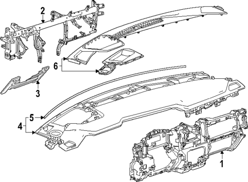 Instrument Panel for 2024 GMC Sierra 2500 HD #1