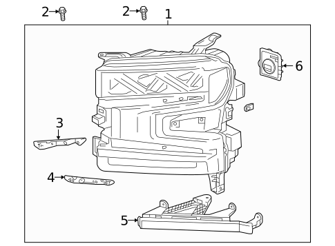 Headlamp Components for 2019 Chevrolet Silverado 1500 #0