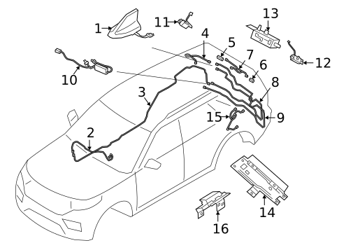 Antenna & Radio for 2021 Ford Explorer #0