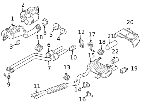 Exhaust Components for 2011 BMW 328i xDrive #1