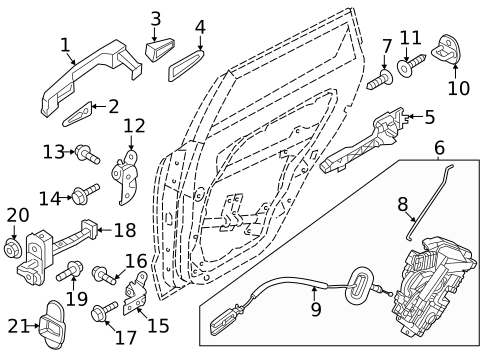 Lock & Hardware for 2023 Kia Niro #1