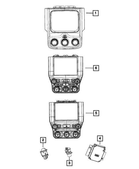 Air Conditioner and Heater Controls for 2020 Ram 3500 #1