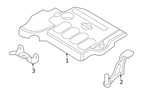 Engine Appearance Cover for 2009 Nissan Altima #1