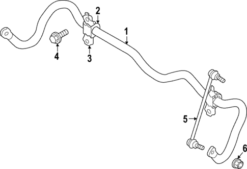 Stabilizer Bar & Components for 2025 Nissan Pathfinder #1