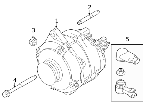 Alternator for 2016 Ford Police Interceptor Sedan #0