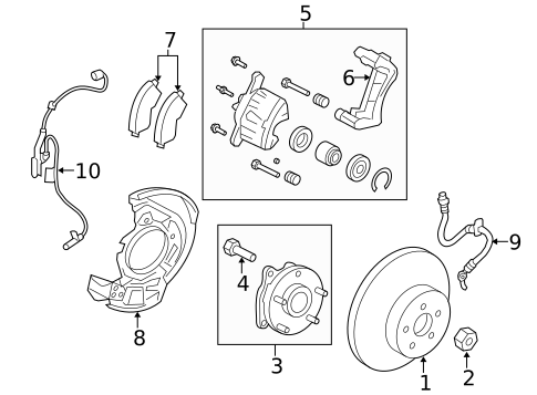 Front Brakes for 2022 Toyota RAV4 #0