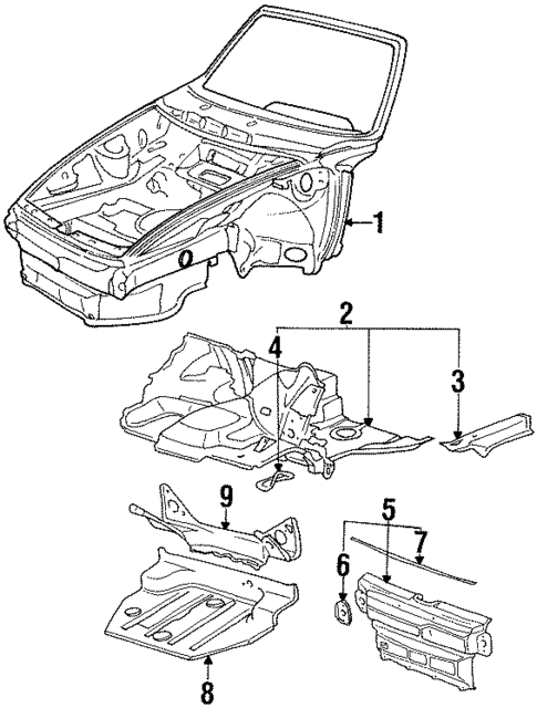 Inner Structure for 1992 Porsche 911 #0