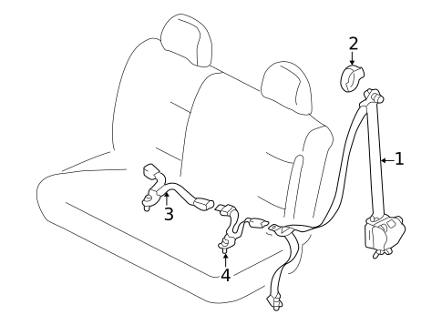 Seat Belt for 2007 Mercury Mariner #0