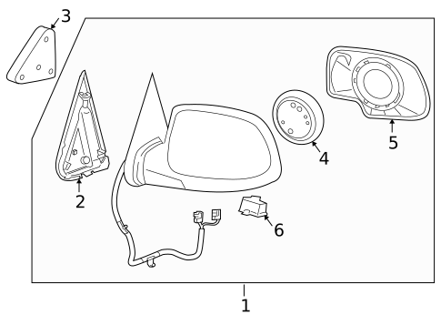 Outside Mirrors for 2006 Cadillac Escalade #0