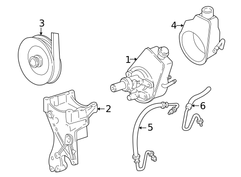 Pump & Hoses for 1994 GMC Safari #0