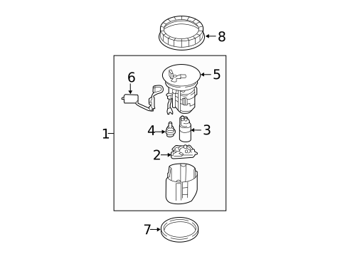 Fuel Pump for 2021 Mazda CX-3 #1