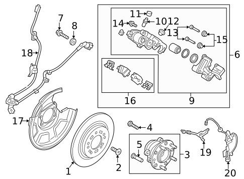 Rear Brakes for 2018 Kia Optima #2