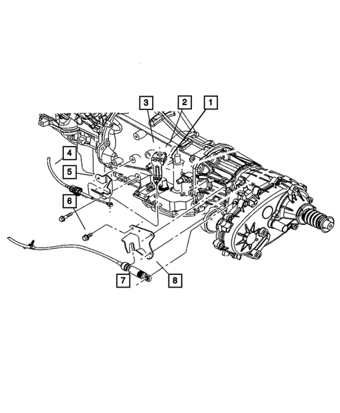 Gearshift Controls for 2007 Jeep Wrangler #1