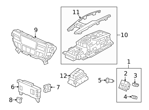 Electrical Components for 2020 Honda Passport #1