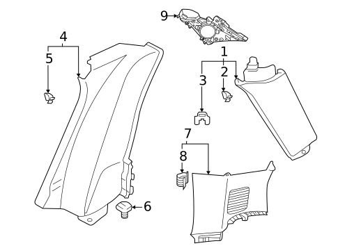 Interior Trim - Quarter Panels for 2025 Audi Q3 #0