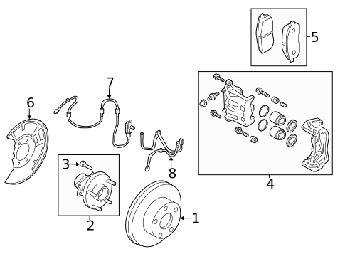 Brake Components for 2015 INFINITI Q70 #6