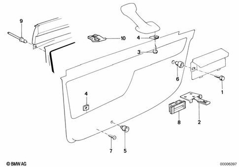Door Trim Panels / Lateral Trim Panels for 1992 BMW 740i #4