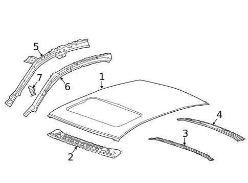Roof & Components for 2015 Chevrolet Malibu #0
