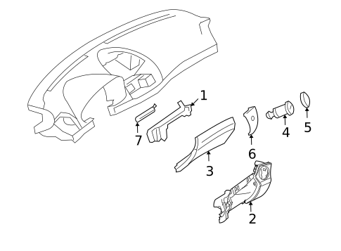 Instrument Panel for 2006 Mercedes-Benz CLS55 AMG #1