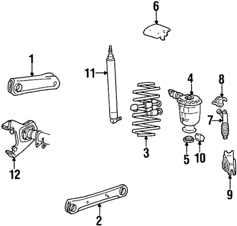 Rear Suspension for 1995 Ford Crown Victoria #0