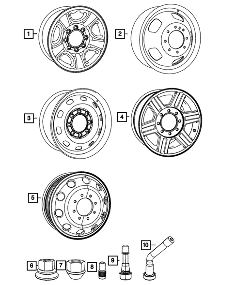 Wheels, Tires and Hardware for 2013 Ram 3500 #1