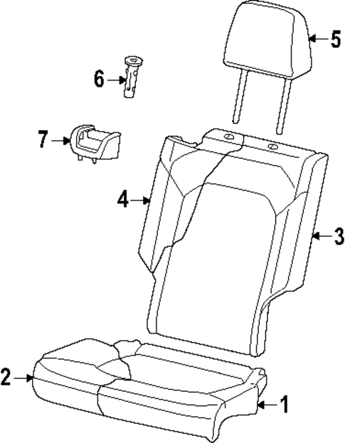 Rear Seat for 2025 Volkswagen ID. Buzz #7