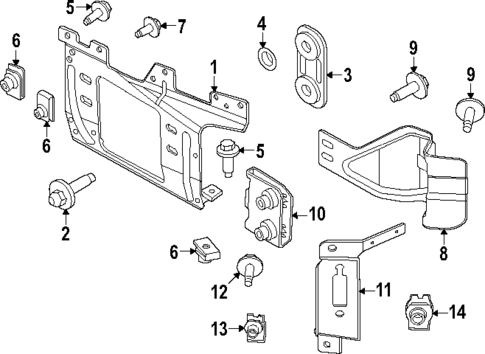 Bumper & Components - Front for 2023 Ford F-250 Super Duty #1