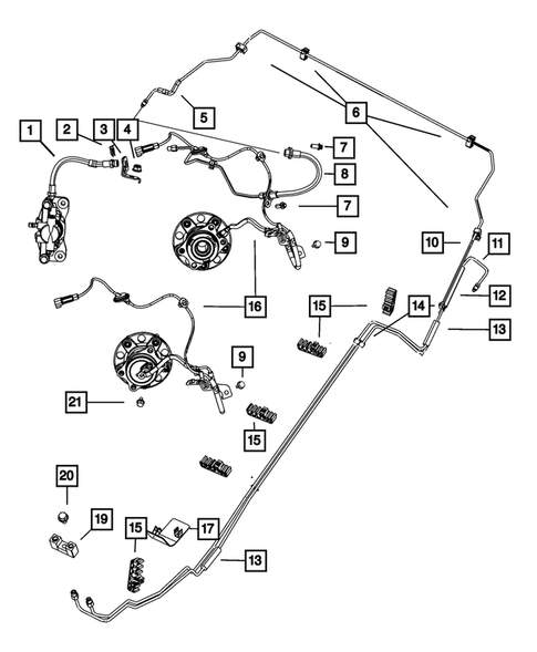 Hydraulic Control Unit, Brake Tubes and Hoses for 2010 Jeep Patriot #0