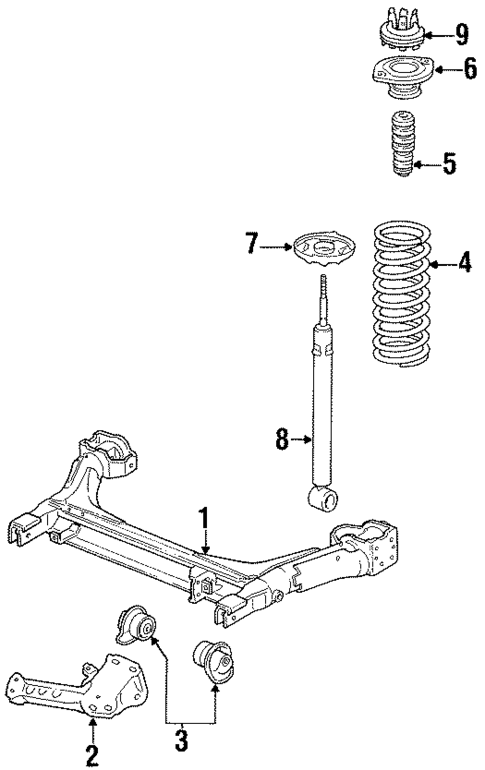 Rear Suspension for 1991 Volkswagen Passat #0
