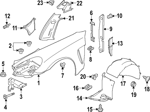Fender & Components for 2025 Porsche Panamera #0