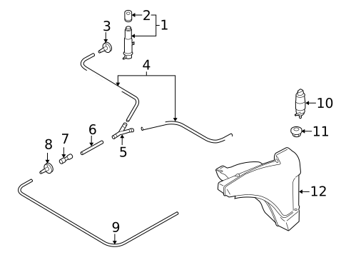 Headlamp Washers/Wipers for 2008 Porsche Cayman #0