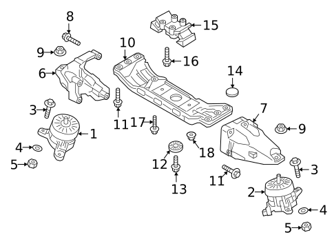 Engine & Trans Mounting for 2020 Genesis G90 #0