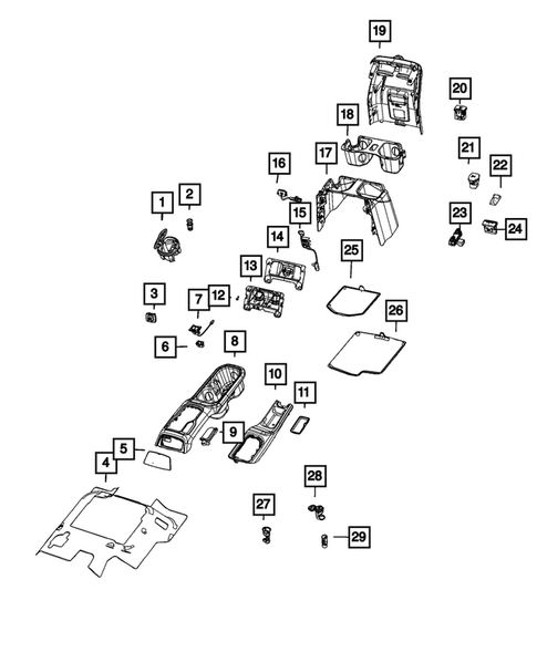 Consoles for 2022 Jeep Gladiator #0