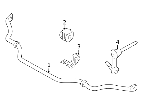 Stabilizer Bar & Components for 2015 INFINITI QX70 #1