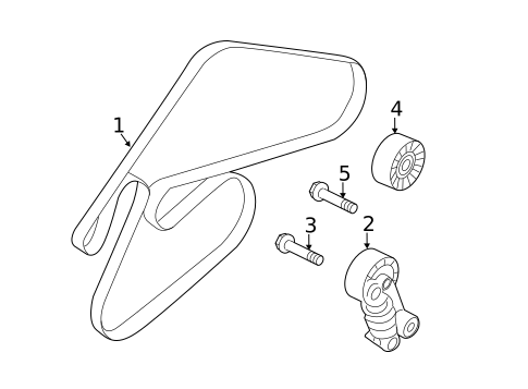 Belts & Pulleys for 2015 Kia Sedona #1