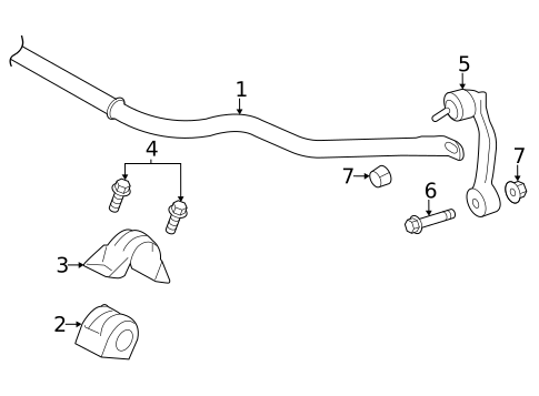 Stabilizer Bar & Components for 2020 Jaguar F-Type #2