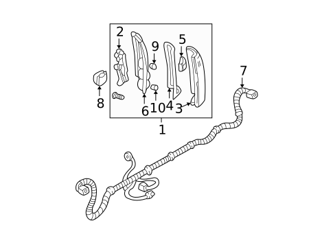 Lighting - Exterior for 1995 Chevrolet K2500 Pickup #1