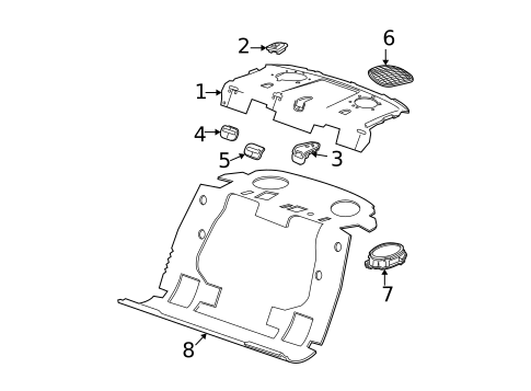 Interior Trim - Rear Body for 2008 Pontiac Grand Prix #1