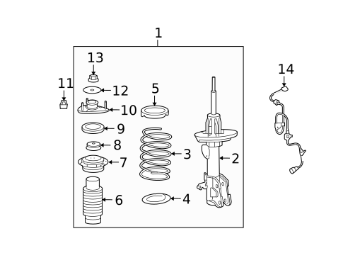 Struts & Components for 2007 Acura MDX #0